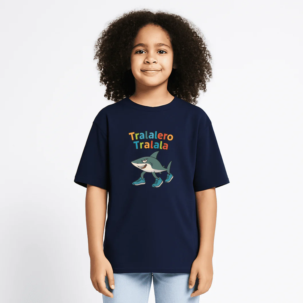 Tralalero Tralala T-shirt - Marinblå - Image 2